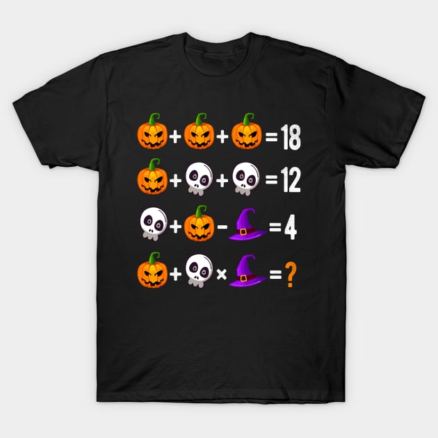 Halloween Order of Operations Quiz Math Teacher Gift T-Shirt by AraichTees